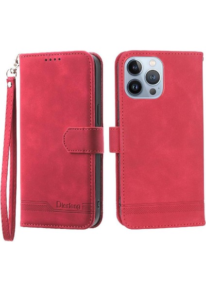 IPhone 13 Için Flip Case Pro Max Kart Yuvaları Manyetik Kapatma Premium Nakit (Yurt Dışından)