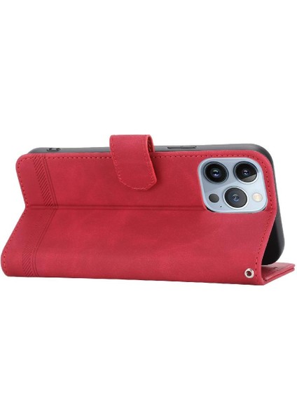 IPhone 13 Için Flip Case Pro Max Kart Yuvaları Manyetik Kapatma Premium Nakit (Yurt Dışından)