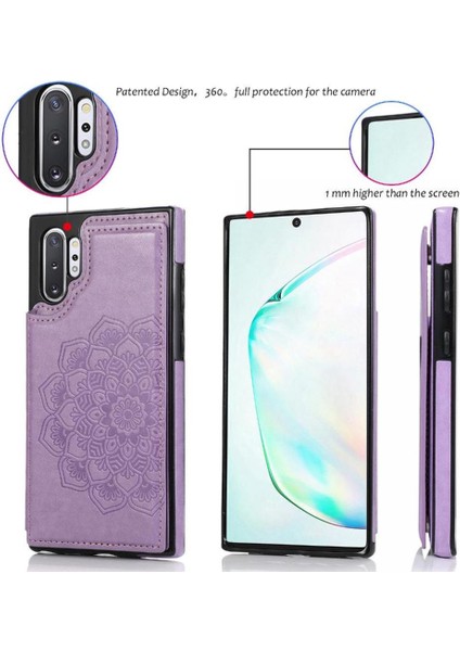 Samsung Galaxy Not 20 Için Kart Tutucu Kılıf ile Cüzdan Kabartmalı Mandala (Yurt Dışından) fırsatları