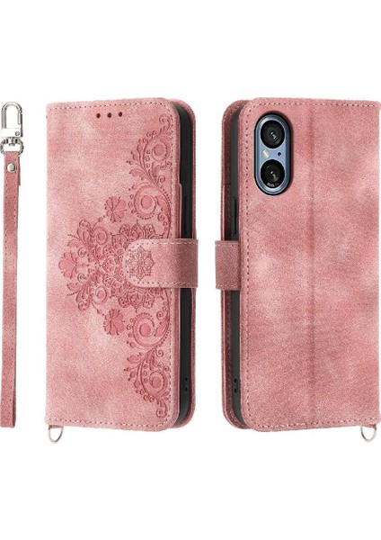 Sony Xperia 5 V Çoklu Kredi Kartı Yuvaları Için Flip Case Darbeye (Yurt Dışından)