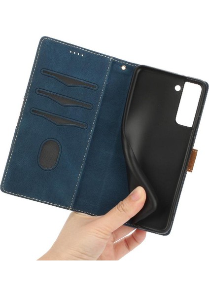 Samsung Galaxy S21 Kickstand Kart Yuvası Bilek Kayışı Çizik Için Cüzdan Kılıf (Yurt Dışından) fırsatları