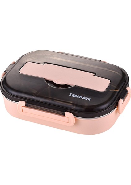 Bento Öğle Yemeği Kutusu, Öğle Yemeği Çantası, Çok Fonksiyonlu 2 Katmanlı Yeniden Kullanılabilir, Sofra Takımı, Meyve Pembesi (Yurt Dışından)