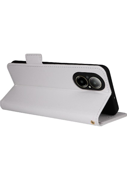 Realme 12 Lite 4g Için Kılıf Cüzdan Yan Toka Pu Deri Kart Yuvaları Tutucu (Yurt Dışından)
