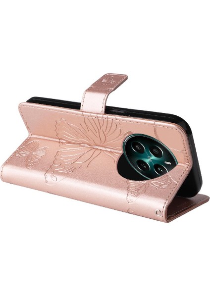 Realme 12 Artı Pu Deri Flip Kickstand Darbeye Kapak Kapak Için Kılıf (Yurt Dışından)