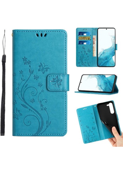 Samsung Galaxy S23 Için Kickstand Durumda Kart Tutucu Manyetik Kapatma Pu (Yurt Dışından)