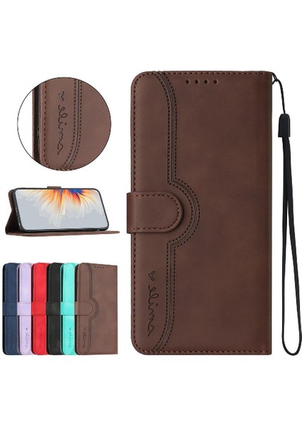Sony Xperia 10 Vı Case Premium Pu Dahili Mıknatıs Kapağı ile Uyumlu (Yurt Dışından)