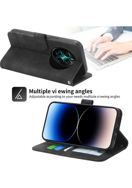 Realme 12 Artı Manyetik Kapatma Kart Yuvaları Için Flip Case Bileklik Nakit (Yurt Dışından)