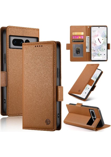 Google Piksel 7 Pro Cüzdan Kart Yuvaları Için Flip Case Iş Günlük Kullanım Flip (Yurt Dışından)