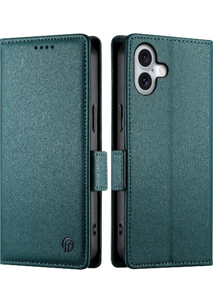 IPhone 16 Için Flip Case Artı Günlük Kullanım Flip Kartvizit Yuvaları Cüzdan (Yurt Dışından)