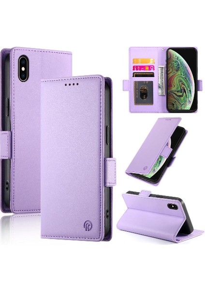 IPhone Xs Max Flip Kart Yuvaları Iş Günlük Kullanım Cüzdan Için Flip Case (Yurt Dışından)