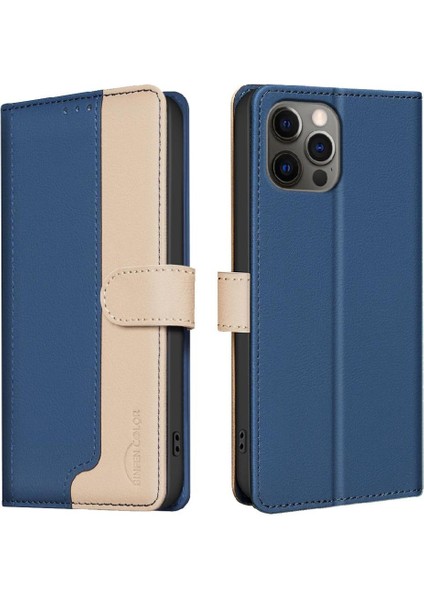 IPhone 14 Için Flip Case Pro Kart Yuvaları Tutucu Kickstand Flip Folio Rfıd (Yurt Dışından)