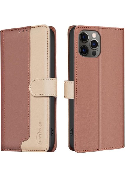 IPhone 15 Pro Max Rfıd Engelleme Kickstand Darbeye Tpu Için Flip Case (Yurt Dışından)