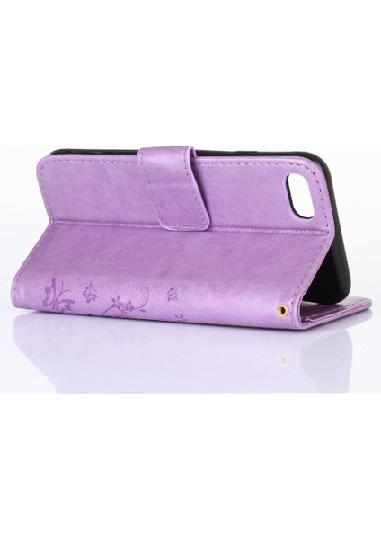 IPhone 7 Için Filp Durumda Artı Kickstand Kart Tutucu Pu Deri Bilek Kayışı (Yurt Dışından) fırsatları
