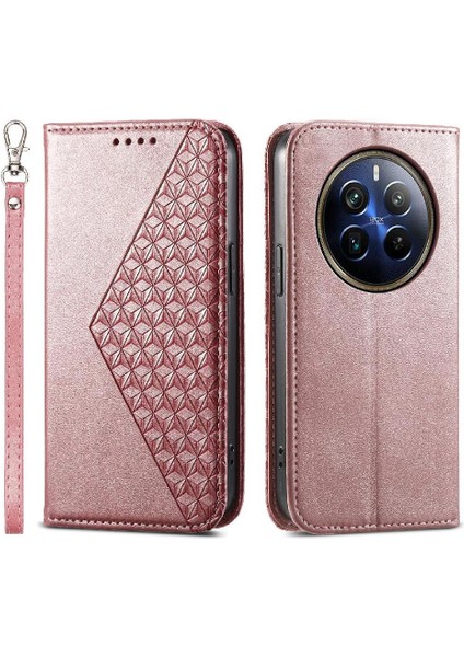 Realme 12 Pro Artı 5g Için Flip Case Standı Günlük Kullanım Cüzdan El Kayışı (Yurt Dışından)