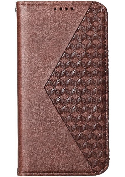 IPhone 15 Için Flip Case Pro Max El Kayışı Standı Günlük Kullanım Eşkenar Dörtgen Şekli (Yurt Dışından)