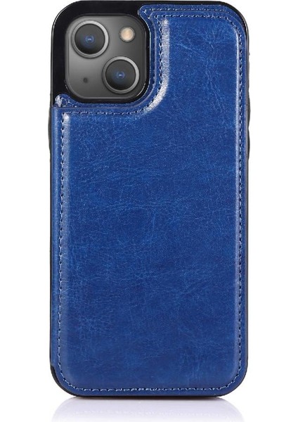 Kart Tutucu Kickstand Kart Yuvaları ile IPhone 14 Artı Cüzdan Durumda Pu (Yurt Dışından)