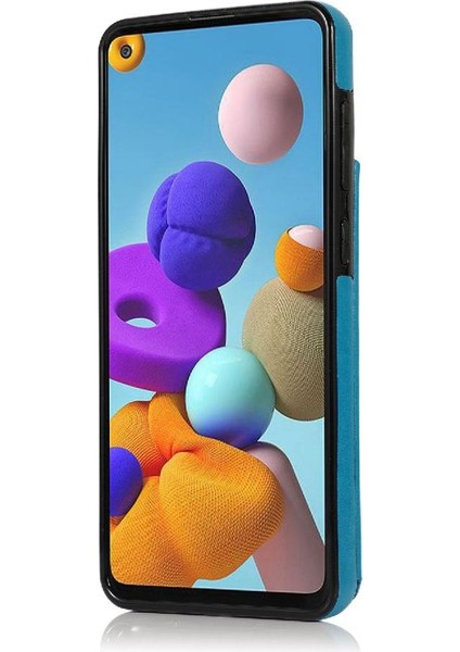 Bdt Shop Cüzdan Samsung Galaxy A21S Için Kart Tutucu Kılıf ile Pu Deri Kapak (Yurt Dışından)