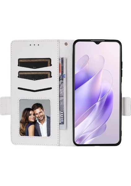 Oukitel C37 Kart Yuvaları Için Flip Case Tutucu Yan Toka Pu Deri Cüzdan (Yurt Dışından)