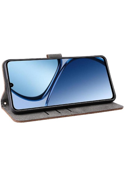 Realme C63 4g Kart Yuvaları Için Kılıf Kapak Rfıd Engelleme Manyetik Kapatma Pu (Yurt Dışından) modelleri