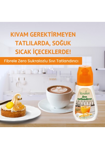 Zero Sıvı Tatlandırıcı 200 ml Sukraloz Bazlı x 3