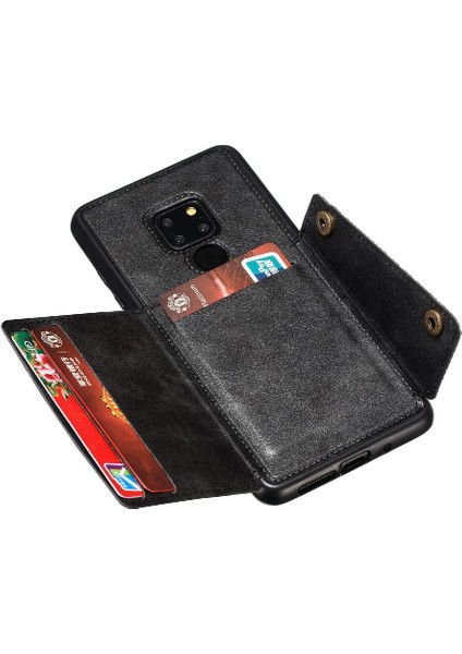Huawei Mate 20 Darbeye Koruyucu Kickstand Buit Için Cüzdan Kılıf (Yurt Dışından)