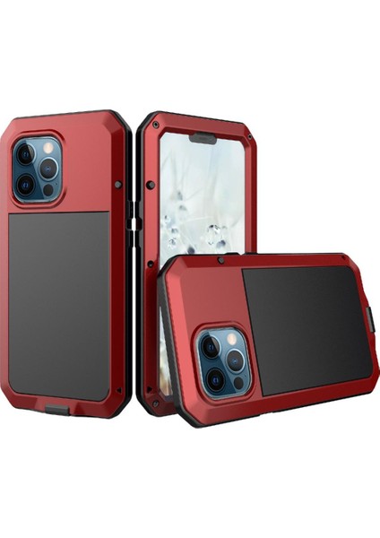 Iphone 13 Için Kılıf Pro Max Alüminyum Alaşım Metal Kasa 360 Tam Vücut Kapak (Yurt Dışından)