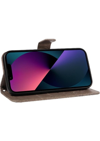 IPhone 14 Için Flip Case Artı Kredi Kartı Yuvası ile Yüksek Kaliteli Deri (Yurt Dışından)