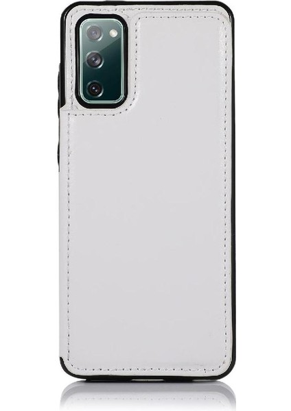 Kart Tutucu Çift Manyetik Pu ile Samsung Galaxy S20 Fe Için Cüzdan Kılıf (Yurt Dışından) modelleri