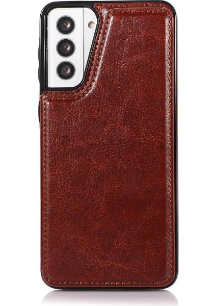 Samsung Galaxy S21 Çift Manyetik Toka Kickstand ile Cüzdan Kılıf (Yurt Dışından) fiyatları
