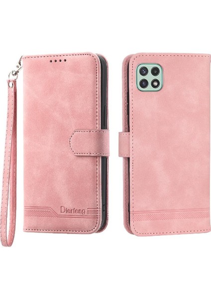 Samsung Galaxy A22 5g Manyetik Kapatma Kart Yuvaları Nakit Için Flip Case (Yurt Dışından)