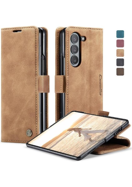 Samsung Galaxy Z Için Flip Case Fold 6 5g Kılıf Kart Yuvası Kickstand Manyetik (Yurt Dışından) fiyatları