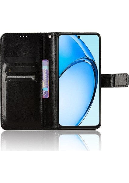 Oppo A60 4g Flip Kapak Için Kılıf Manyetik Cüzdan Kart Tutucu (Yurt Dışından)