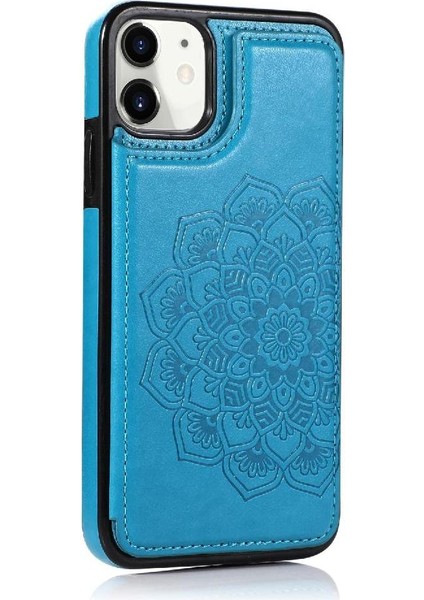 IPhone 11 Için Kart Tutucu Kılıf ile Cüzdan Çift Düğmeler Kabartmalı Mandala (Yurt Dışından) fiyatları
