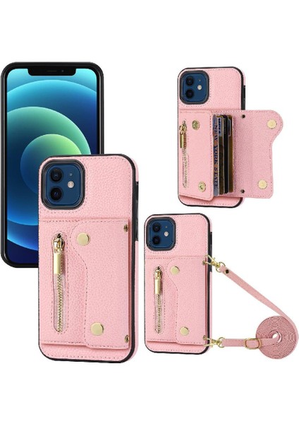 IPhone 12 Kart Yuvaları Mini Sırt Çantası Uzun Kayış Büyük Kapasiteli (Yurt Dışından)