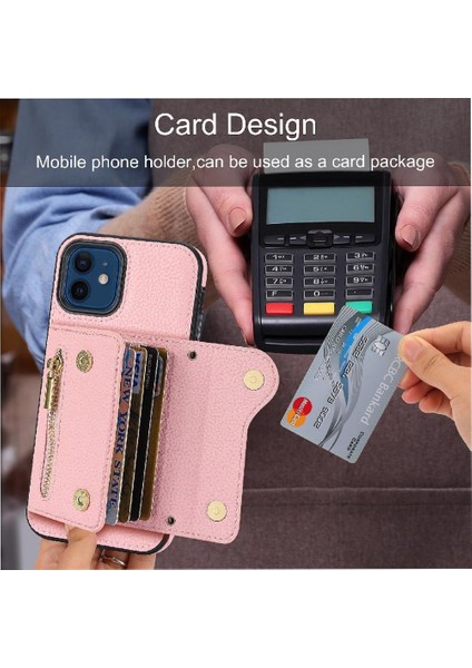 IPhone 12 Kart Yuvaları Mini Sırt Çantası Uzun Kayış Büyük Kapasiteli (Yurt Dışından) fırsatları