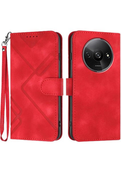 Kart Yuvası Standı ile Xiaomi Redmi A3 Için Flip Case Cüzdan Pu Deri (Yurt Dışından)