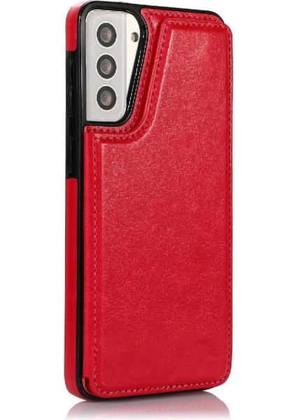 Samsung Galaxy S21 Çift Manyetik Toka Kickstand ile Cüzdan Kılıf (Yurt Dışından) fiyatları