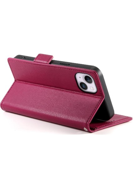 IPhone 14 Için Flip Case Artı Kartvizit Yuvaları Günlük Kullanım Cüzdan Flip (Yurt Dışından)