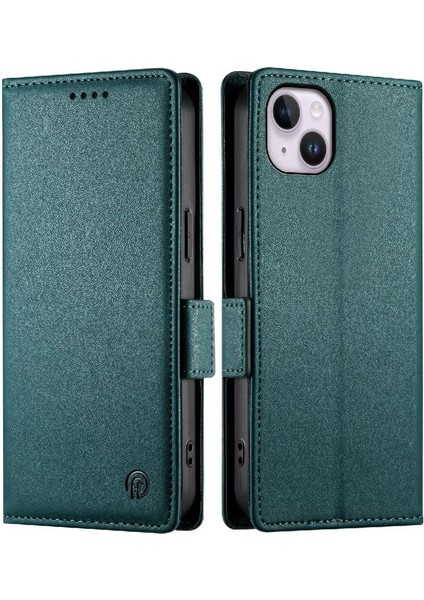 IPhone 14 Için Flip Case Artı Kartvizit Yuvaları Günlük Kullanım Cüzdan Flip (Yurt Dışından)