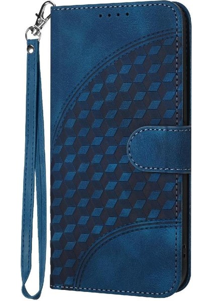Realme C63 Geometrik Desen Flip Iş Manyetik Kart Pu Için Flip Case (Yurt Dışından)