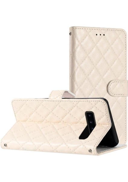 Samsung Galaxy S10 Kart Yuvaları Tutucu Manyetik Folio Tpu Pu Için Flip Case (Yurt Dışından)