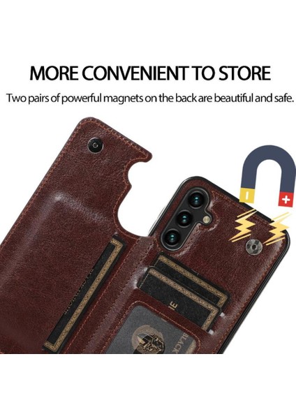 Kart Tutucu Kickstand Çift ile Samsung Galaxy S23 Fe 5g Için Cüzdan Kılıf (Yurt Dışından)