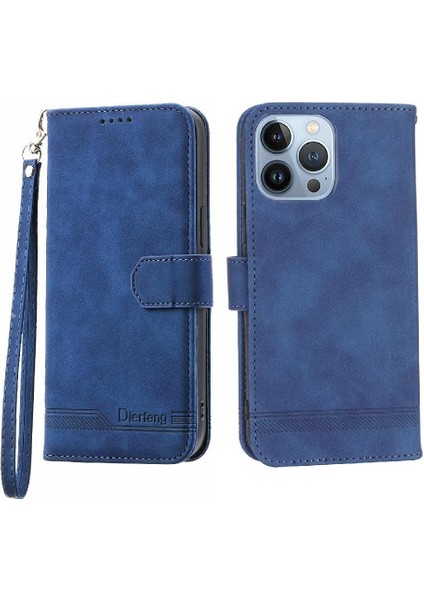 IPhone 13 Için Flip Case Pro Max Kart Yuvaları Manyetik Kapatma Premium Nakit (Yurt Dışından)