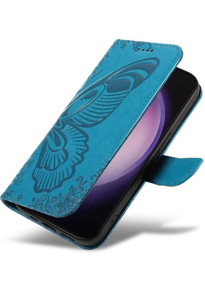 Kredi Kartı Yuvası Kabartmalı El ile Samsung Galaxy S24 Ultra Için Flip Case (Yurt Dışından) indirimleri
