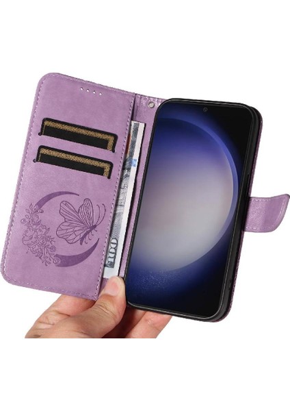 Samsung Galaxy S24 Artı Yüksek Kaliteli Deri ile Kabartmalı Flip Case (Yurt Dışından) indirimleri