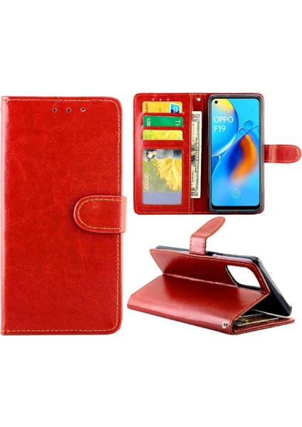 Oppo A74 Darbeye Kickstand Kart Tutucu Manyetik Kapatma Için Flip Case (Yurt Dışından)