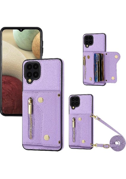Samsung Galaxy A12 Mini Sırt Çantası Uzun Kayış Büyük Kapasiteli Kart (Yurt Dışından)