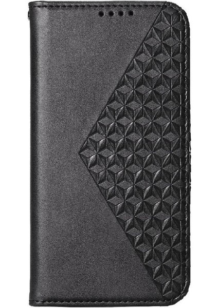 IPhone 15 Için Flip Case Pro Max El Kayışı Standı Günlük Kullanım Eşkenar Dörtgen Şekli (Yurt Dışından)