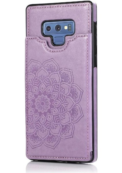 Samsung Galaxy Not 9 Flip Darbeye Pu Için Kart Tutucu Kılıf ile Cüzdan (Yurt Dışından)