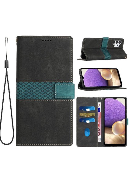 Samsung Galaxy WALLET/A52S 5g Kart Yuvası Manyetik Kapatma Için Cüzdan Kılıf (Yurt Dışından)